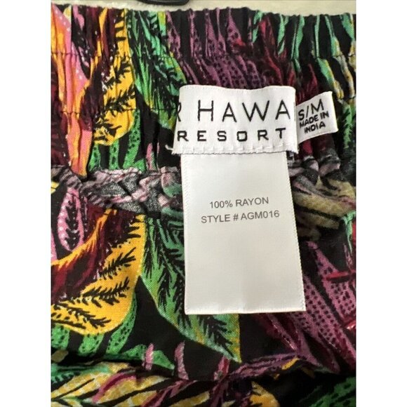 RR Hawaii Beachwear Tropical Tube Top Wide Leg Open Pant Set Size S/M Vacation - Picture 10 of 11